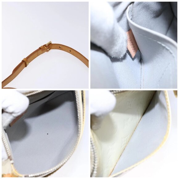 LOUIS VUITTON Monogram Vernis Minna Street Shoulder Bag Perle - Picture 14 of 15